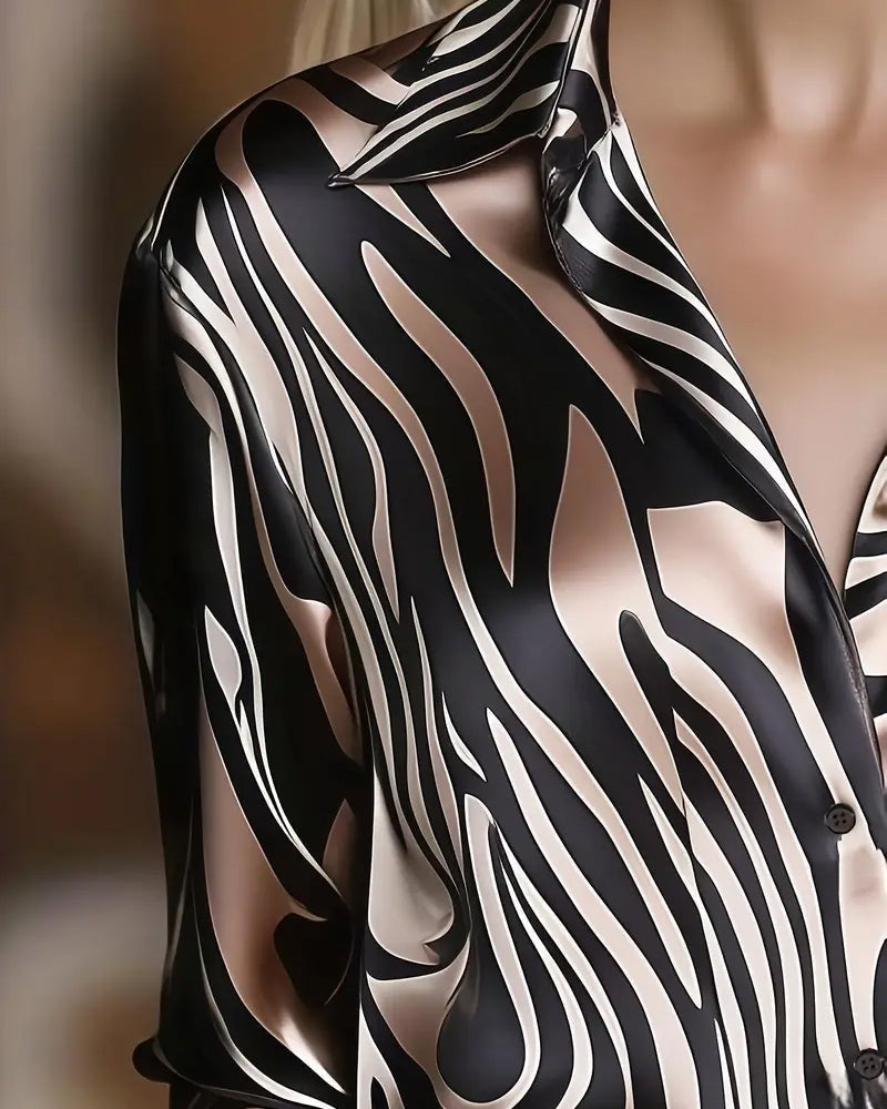 Zebra | Stílusos és Sikkes Ing Feltűnő Mintával