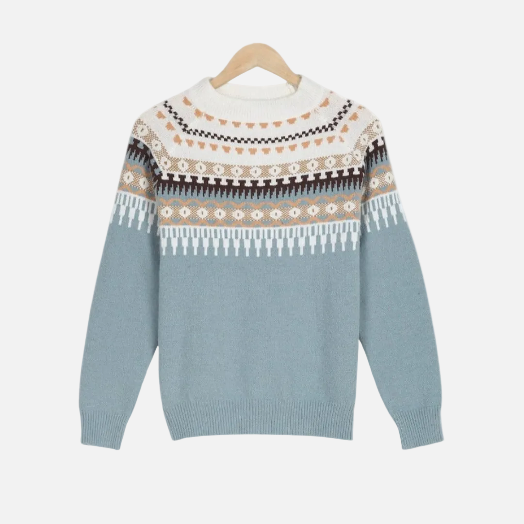 Celeste | Női kötött pulóver időtlen mintával