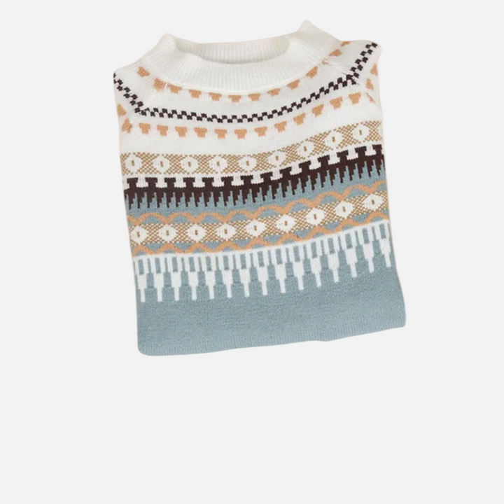 Celeste | Női kötött pulóver időtlen mintával