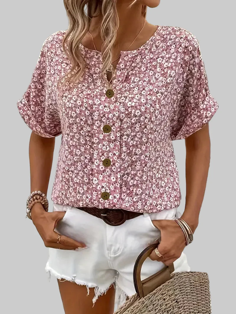 IZABELLA | Elegáns virágmintás blúz