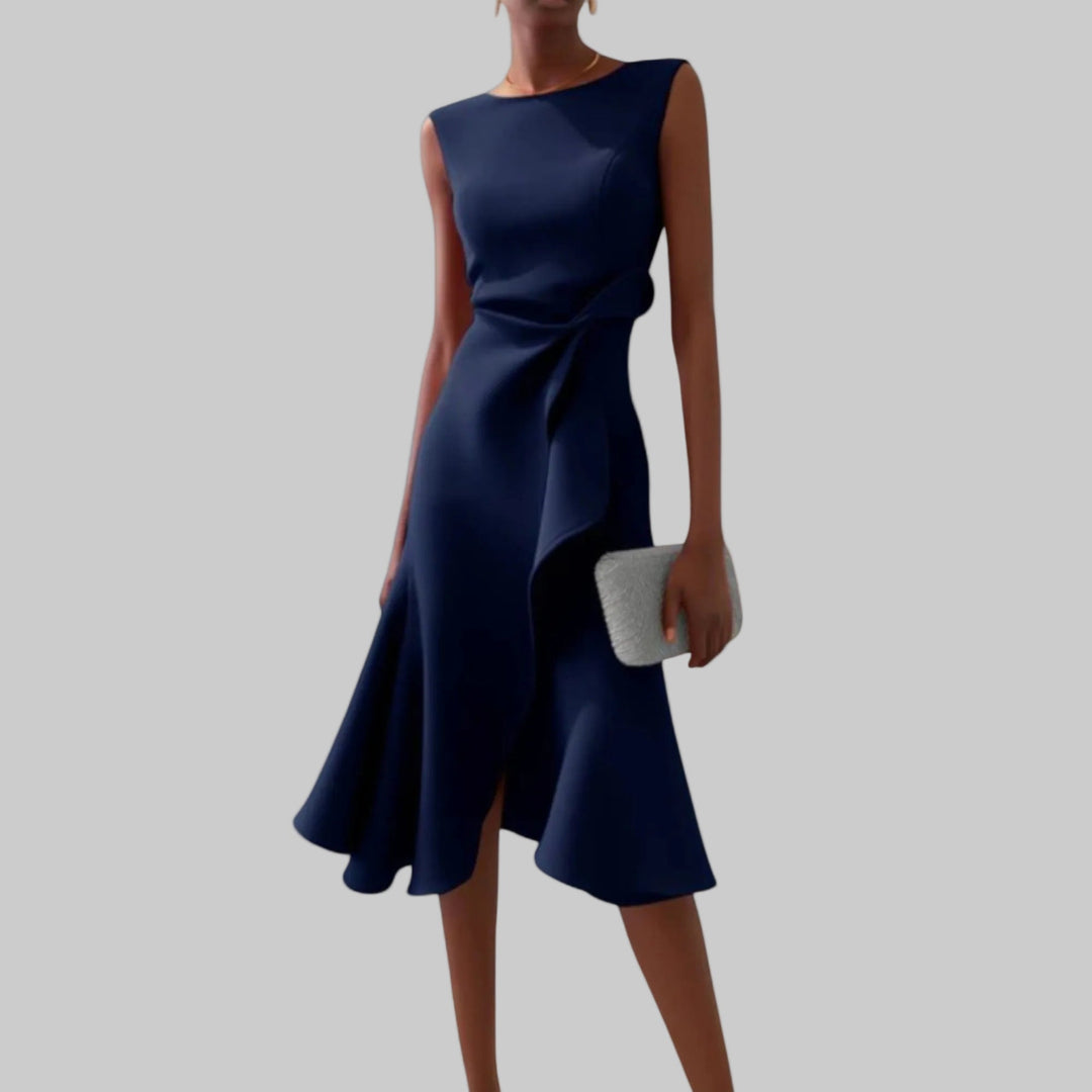 JULIETTE | Aszimmetrikus drapézott midi ruha