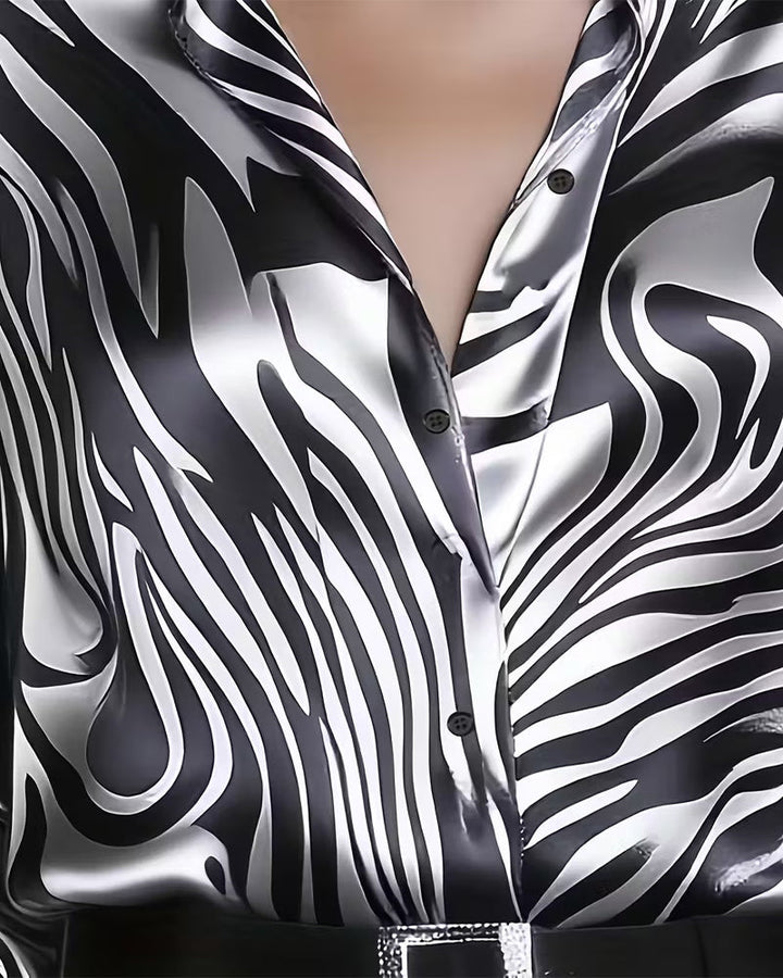 Zebra | Stílusos és Sikkes Ing Feltűnő Mintával