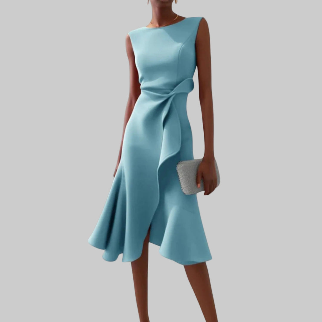 JULIETTE | Aszimmetrikus drapézott midi ruha