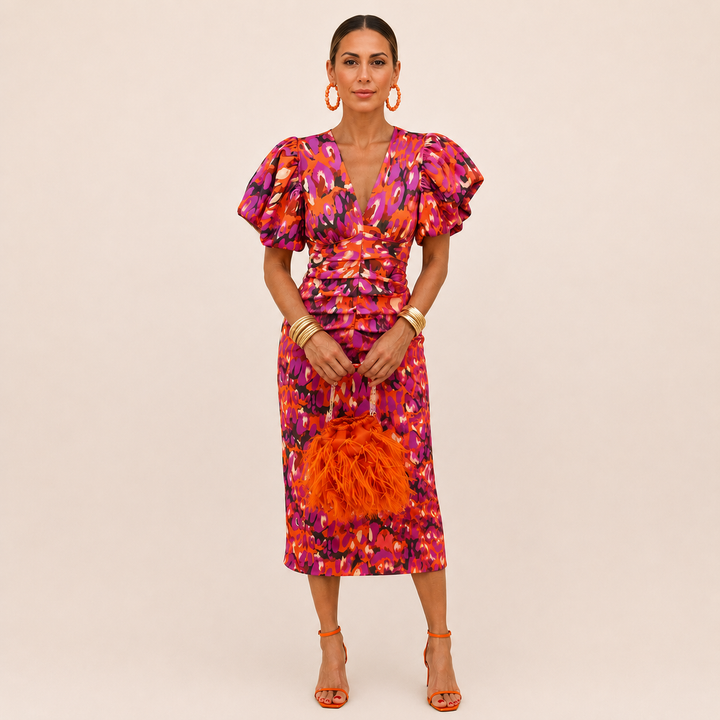 Simona | Elegáns V-Nyakú Ruha