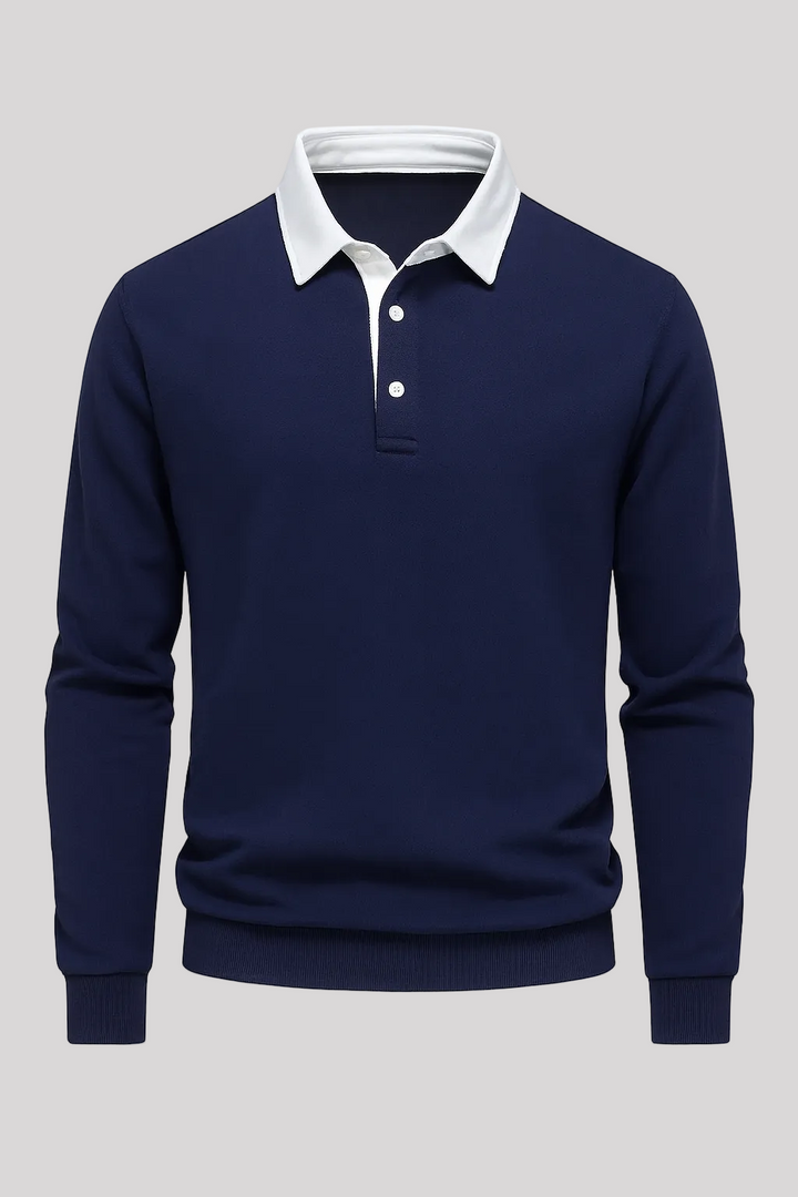 Férfi galléros póló | Pamutkötés | Laza, elegáns stílus