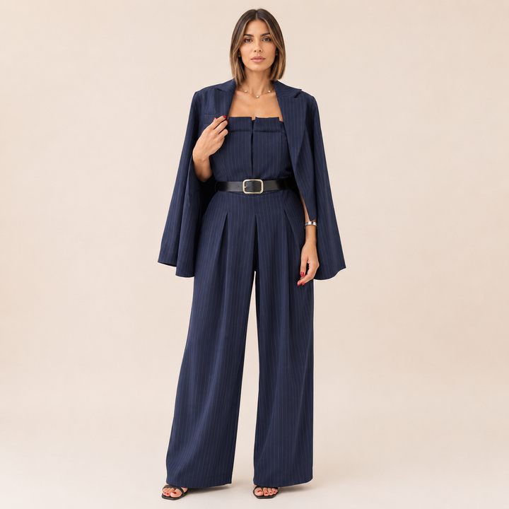 Justyna | Elegáns Fekete Öltöny