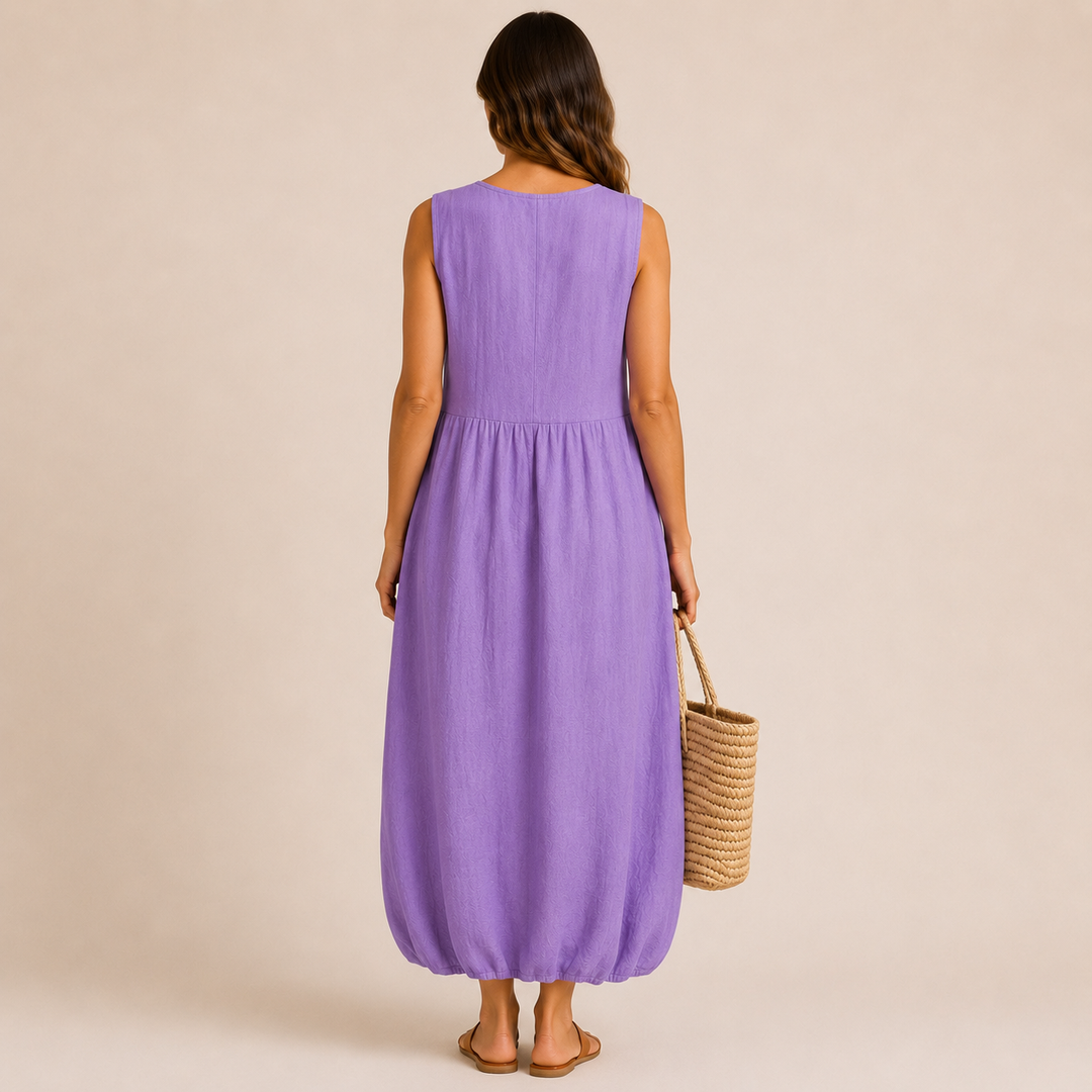 Emma | Violet Bloom Midi Ruha