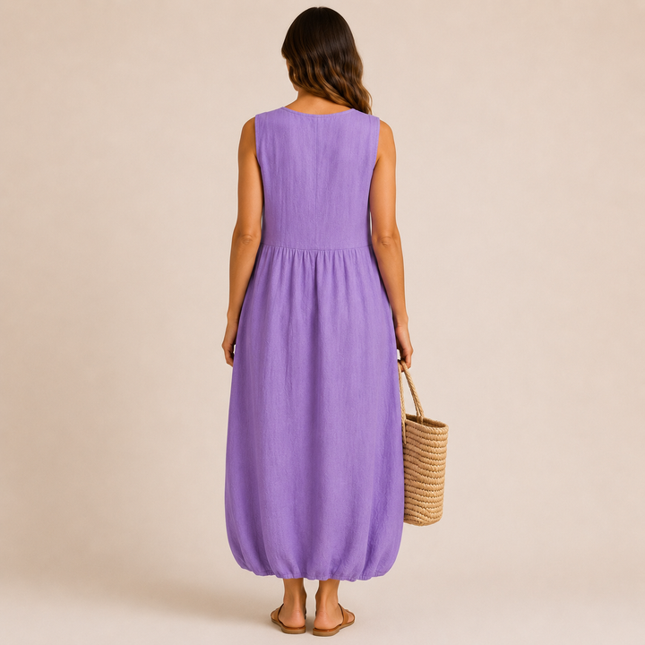 Emma | Violet Bloom Midi Ruha