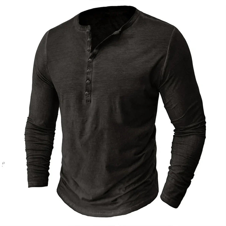 Férfi Henley Ing | Laza Stílus