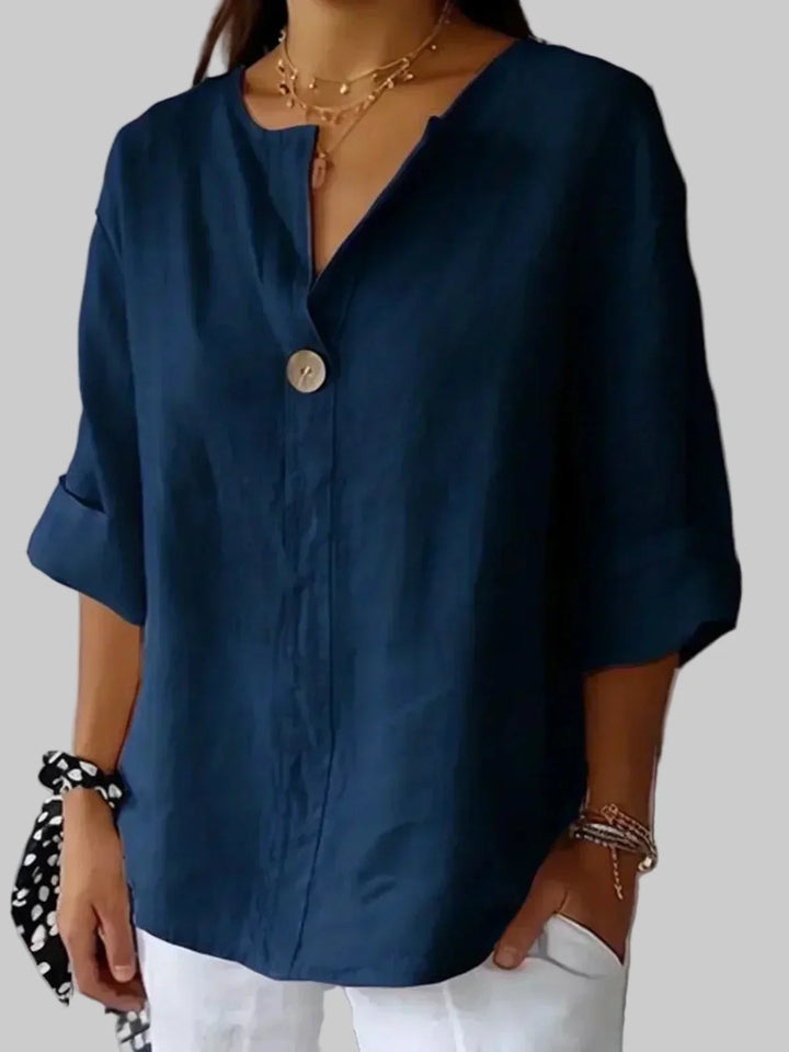 KAMILA | Lezser V-nyakú blúz