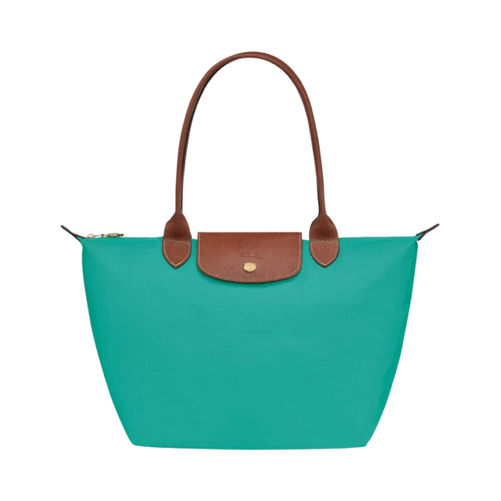 Longchamp - Grande Bolsa Le Pliage, Turquesa
