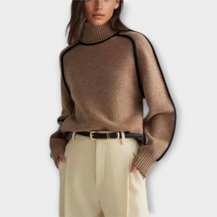 Dana | Elegáns Garbó Pulóver