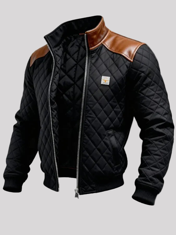 Adrian | Fekete matt bőr vállkabát