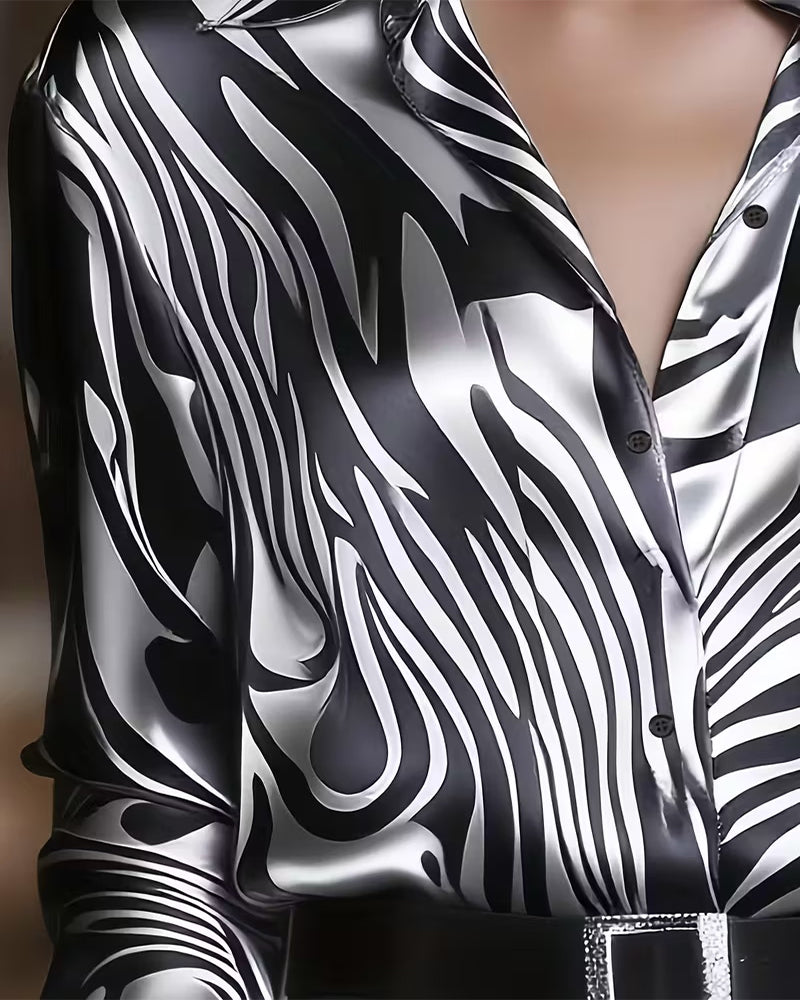 Zebra | Stílusos és Sikkes Ing Feltűnő Mintával