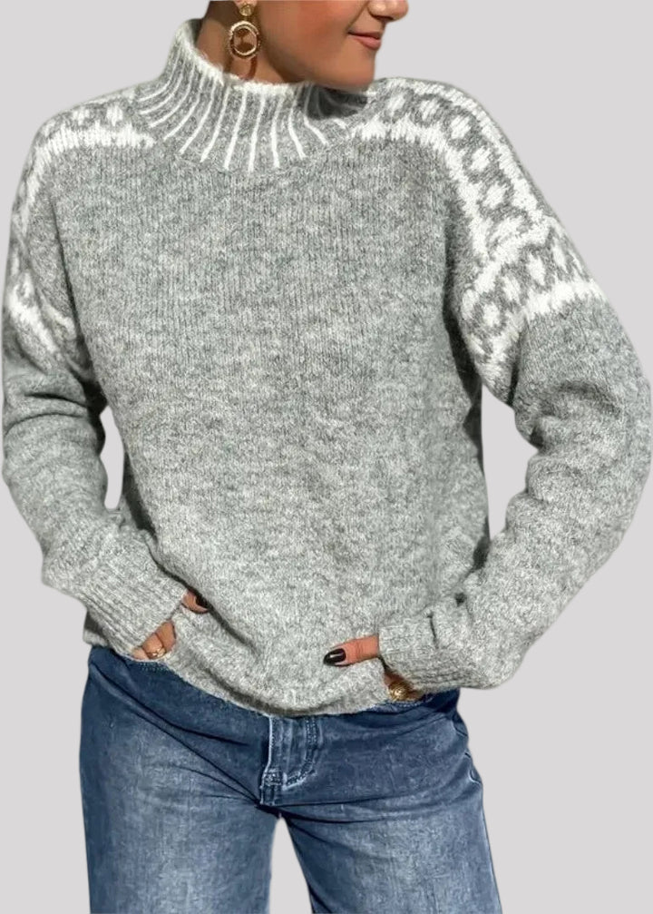 Rosalie | Prémium gyapjú nordic pulóver